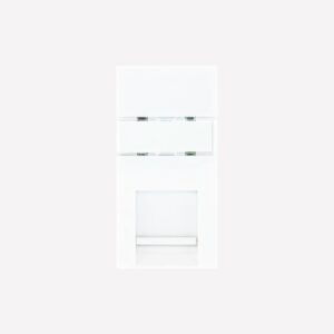 MK RJ 45 CAT6 KEYSTONE JACK WHI