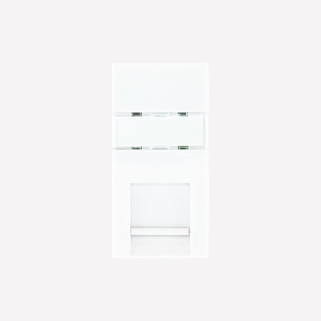 MK RJ 45 CAT6 KEYSTONE JACK WHI