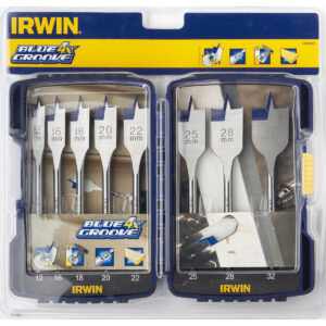 IRWIN 10506629 FLAT DRILL BIT SET; 8PCS