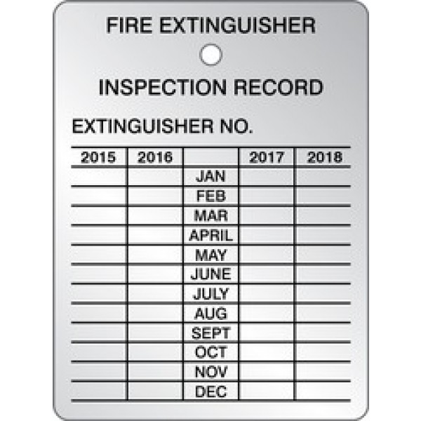 Metal Inspection Tag