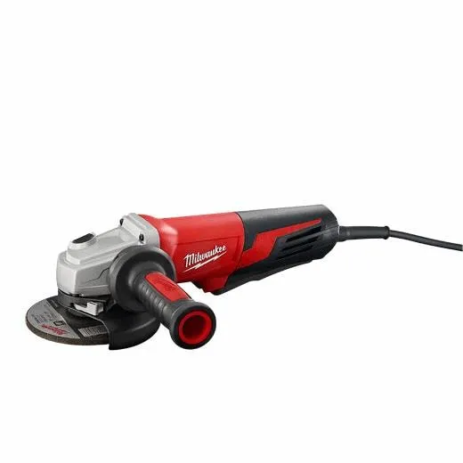 MILWAUKEE ANGLE GRINDER 13 Amp 5" Small Angle Grinder Paddle, Lock-On