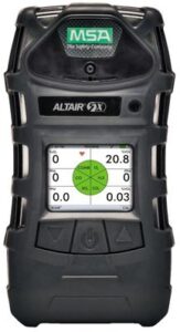 MSA Altair 5X Multi Gas Detector Color Display, (LEL, O2, CO, H2S) with 10 Foot Sampling Line, 1 Foot Probe