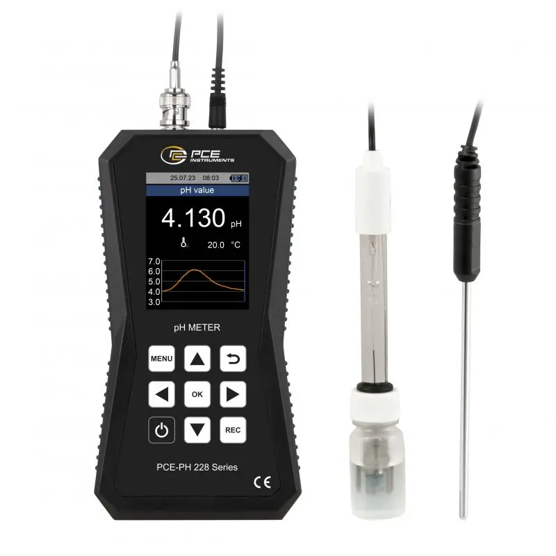 pH Meter PCE-PH 228-ICA incl. ISO-Calibration Certificate