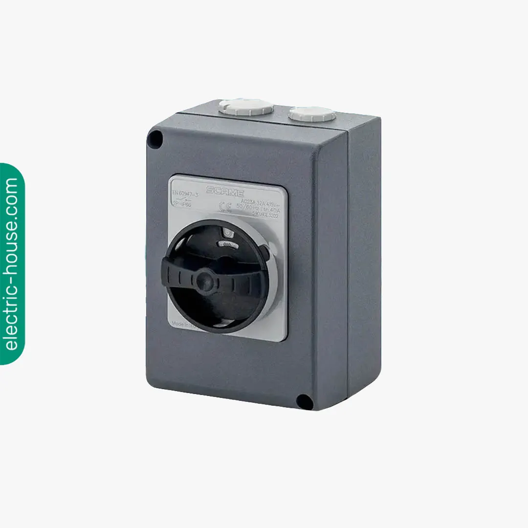 SCAME - Enclosed Switch Disconnector, Die Cast Aluminium, 32A, 3P, IP66