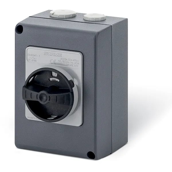 SCAME - Enclosed Switch Disconnector, Die Cast Aluminium, 40A, 3P, IP66