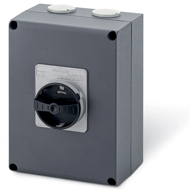 SCAME - Enclosed Switch Disconnector, Die Cast Aluminium, 80A, 2P, IP66