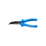 Long nose pliers with side cutter and pipe grip, bent 512/4G