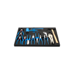Unior Set of BI pliers and hammer in SOS tool tray 964/32SOS