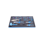 Unior Set of BI pliers and hammer in SOS tool tray 964/48SOS