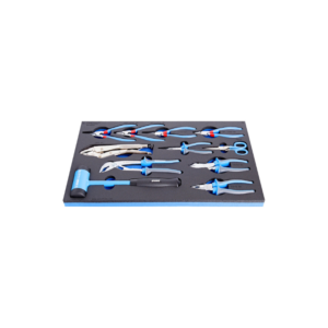 Unior Set of BI pliers and hammer in SOS tool tray 964/48SOS