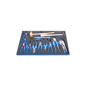 Unior Set of BI pliers and hammer in SOS tool tray 964/51SOS