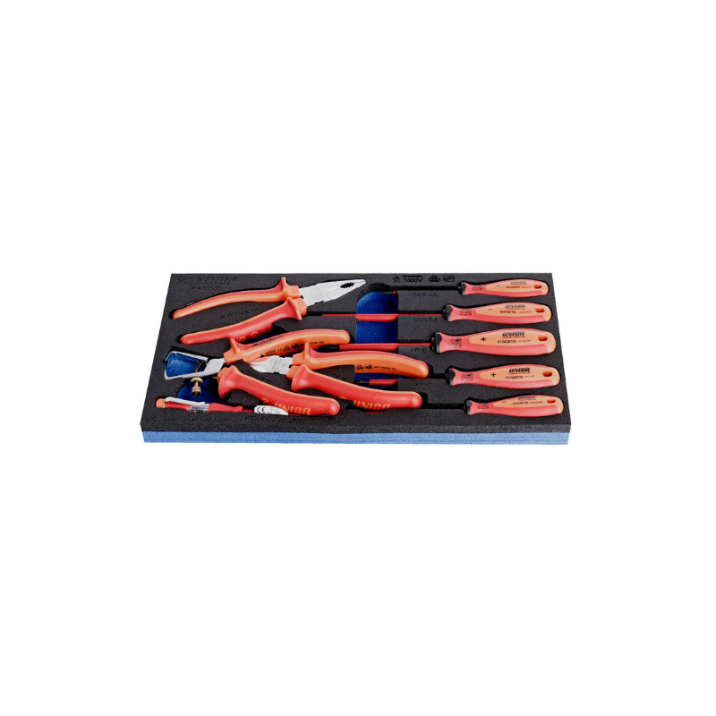 Unior Set of VDE BI tools in SOS tool tray 964/15SOS