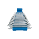 Unior Set of open end wrenches on metal stand 110/1MS