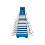 Unior Set of combination wrenches, short type on metal stand