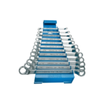 Unior Set of offset ring wrenches on metal stand 180/1MS