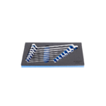 Unior Set of offset ring wrenches in SOS tool tray 964/3SOS