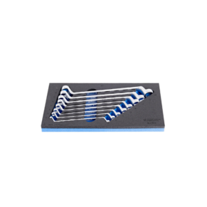 Unior Set of offset ring wrenches in SOS tool tray 964/3SOS