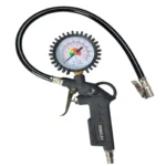 STANLEY TYRE INFLATING GUN WITH FLEXIBLE HOSE AND ANALOG GAUGE