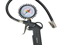 STANLEY TYRE INFLATING GUN WITH FLEXIBLE HOSE AND ANALOG GAUGE