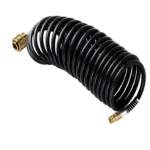 STANLEY SPIRAL AIR HOSE WITH QUICK RELEASE FITTINGS (6X8 MM), 5M LENGTH - 166005XSTN