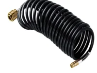 STANLEY SPIRAL AIR HOSE WITH QUICK RELEASE FITTINGS (6X8 MM), 5M LENGTH - 166005XSTN