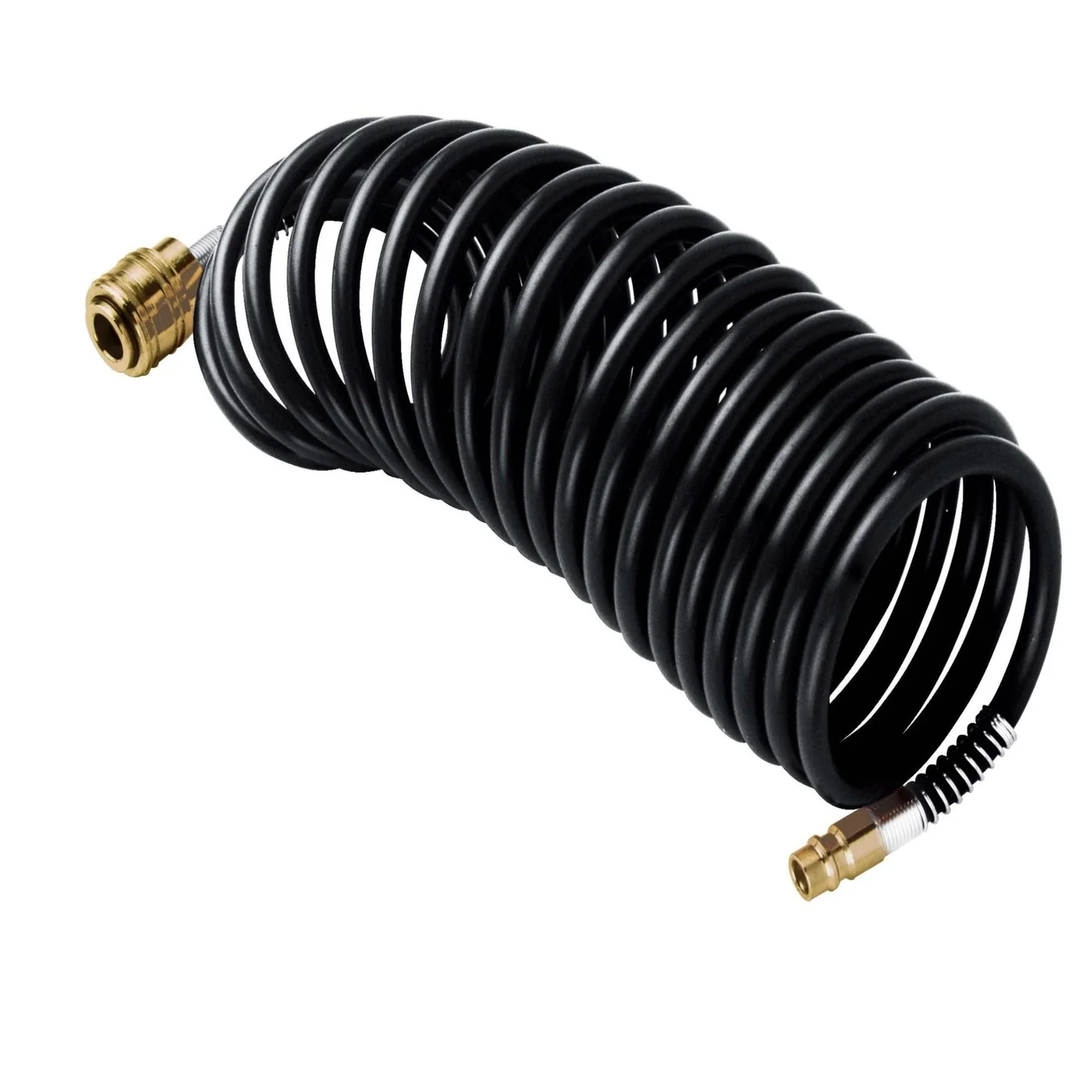 STANLEY SPIRAL AIR HOSE WITH QUICK RELEASE FITTINGS (6X8 MM), 5M LENGTH - 166005XSTN