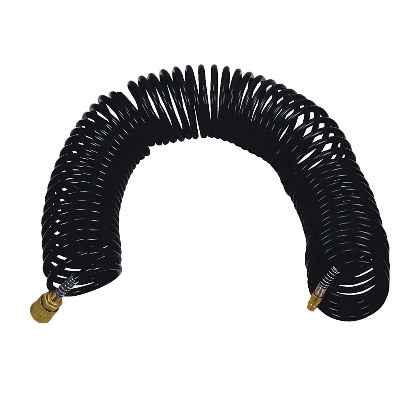 STANLEY SPIRAL AIR HOSE WITH QUICK CONNECT FITTINGS (6X8 MM), 15M LENGTH - 170020XSTN