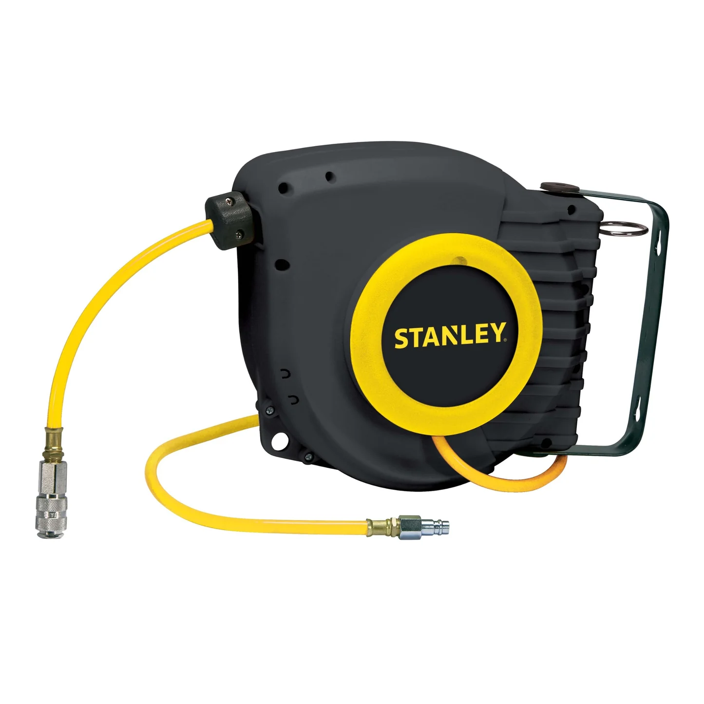 STANLEY AIR HOSE REEL WITH QUICK CONNECT FITTINGS (6.5X10MM), 9M LENGTH - 9045698STN