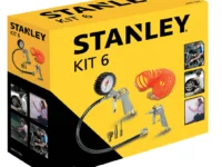 STANLEY AIR TOOLS KIT 6 PCS, INCLUDES AN INFLATING GUN, AIR DUSTING GUN, 5M SPIRAL HOSE AND 3 NOZZLES