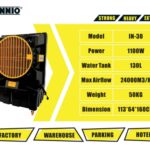DANNIO 1100W 130L Evaporative Air Cooler – Model No: IN-30