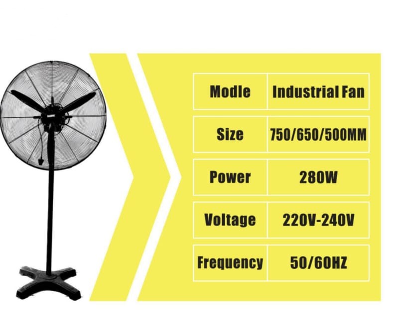 DANNIO 280W Pedestal Stand Fan