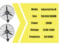 DANNIO 280W Wall Mounted Fan