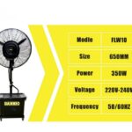 DANNIO 350W Mist Fan – Model No: FLW10