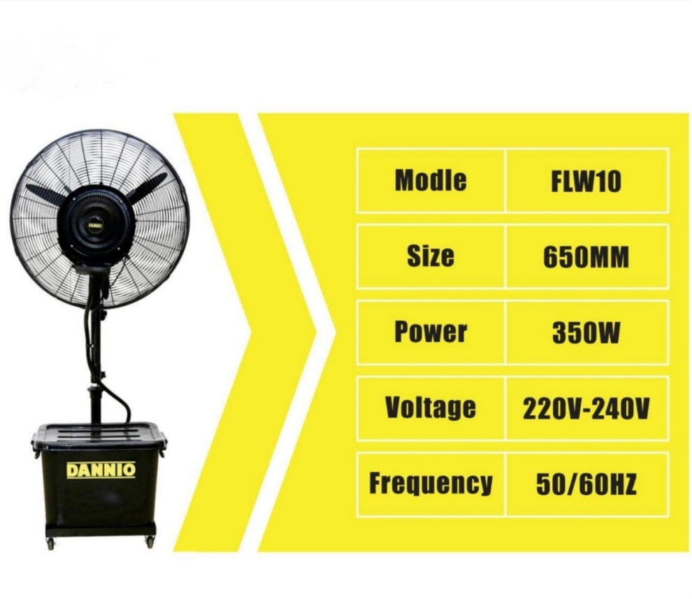 DANNIO 350W Mist Fan – Model No: FLW10