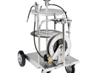 RAASM Trolley mounted mobile grease kit for 180-220 kg drums with internal ø 550-600 mm, Pump Ratio 65:1, Model No: P/N 64000/65