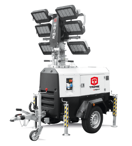 Trim X-Rent Diesel-Powered Mobile Tower Light