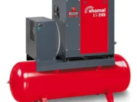 SHAMAL STORM 15-10-500 ES Rotary Screw Air Compressor 15KW 10Bar 65.3CFM + 500Ltr Tank + Refrigerant Air Dryer