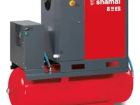 SHAMAL STORM 8-10-500 ES Rotary Screw Air Compressor 7.5KW 10Bar 35.3CFM + 500Ltr Tank + Refrigerant Air Dryer