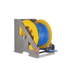 MECLUBE AUTOMATIC HOSE REEL AIR-WATER 3/8" X 40 HEAVY-DUTY 200BAR 073-1604-340 HD-560 IN PAINTED STEEL | F1/2"G - F3/8"G BSP | CEALING - WALL | MADE IN ITALY
