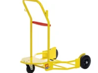 MECLUBE TROLLEY FOR BARREL 3 WHEEL 030-1398-000 | 600X470 MM | 2 FIXED WHEELS Ø 200 MM | MADE IN ITALY