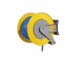 MECLUBE AUTOMATIC HOSE REEL WATER 3/8" X 50M 400BAR 070-1605-350 F-560 IN PAINTED STEEL | F1/2"G - F3/8"G BSP | CEALING - WALL | MADE IN ITALY