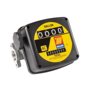 MECLUBE 1" MECHANICAL FLOW METER 4 DIGITS GALLONS 5-32 G/MIN 092-5104-G00 | MADE IN ITALY