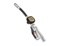 MECLUBE F 3/4” BSP DIGITAL OIL NOZZLE 024-1245-G00 WITH FLEXIBLE END SEMI-AUTOMATIC ANTI-DROP VALVE 35MM | FLOW METER | HIGH DELIVERY FUEL DISPENSER | 0.35 - 70 BAR | MADE IN ITALY