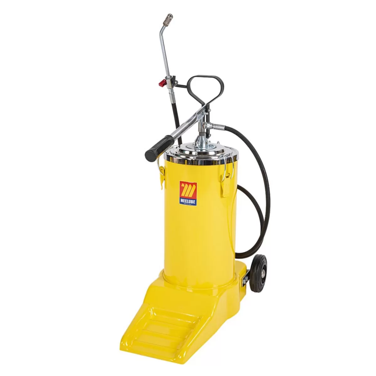 MECLUBE WHEELED HIGH PRESSURE MANUAL GREASE PUMP FOR DRUMS OF 16 kg 016-1142-000 | MADE IN ITALY