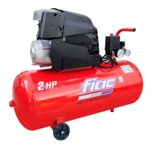 FIAC PISTON AIR COMPRESSOR 50LTR 230V 50HZ 8 BAR WITH WHEELS AND 50L TANK