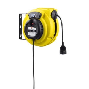 MECLUBE AUTOMATIC CABLE REEL 15M 078-3423-315 PLASTIC BODY WITH ELECTRIC CABLE AND SWIVELLING BRACKET 1.5mm X15M | MADE IN ITALY