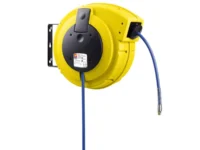MECLUBE 1/4" AUTOMATIC AIR HOSE REEL CS-360 WITH 90° SWIVELLING JOINT 075-3601-215 | 15M HOSE | 15 BAR| MADE IN ITALY