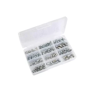 MECLUBE SET OF GREASE FITTINGS 140 PCS 015-3090-140 | HYDRAULIC GREASE NIPPLES | ASSORTMENT | MADE IN ITALY