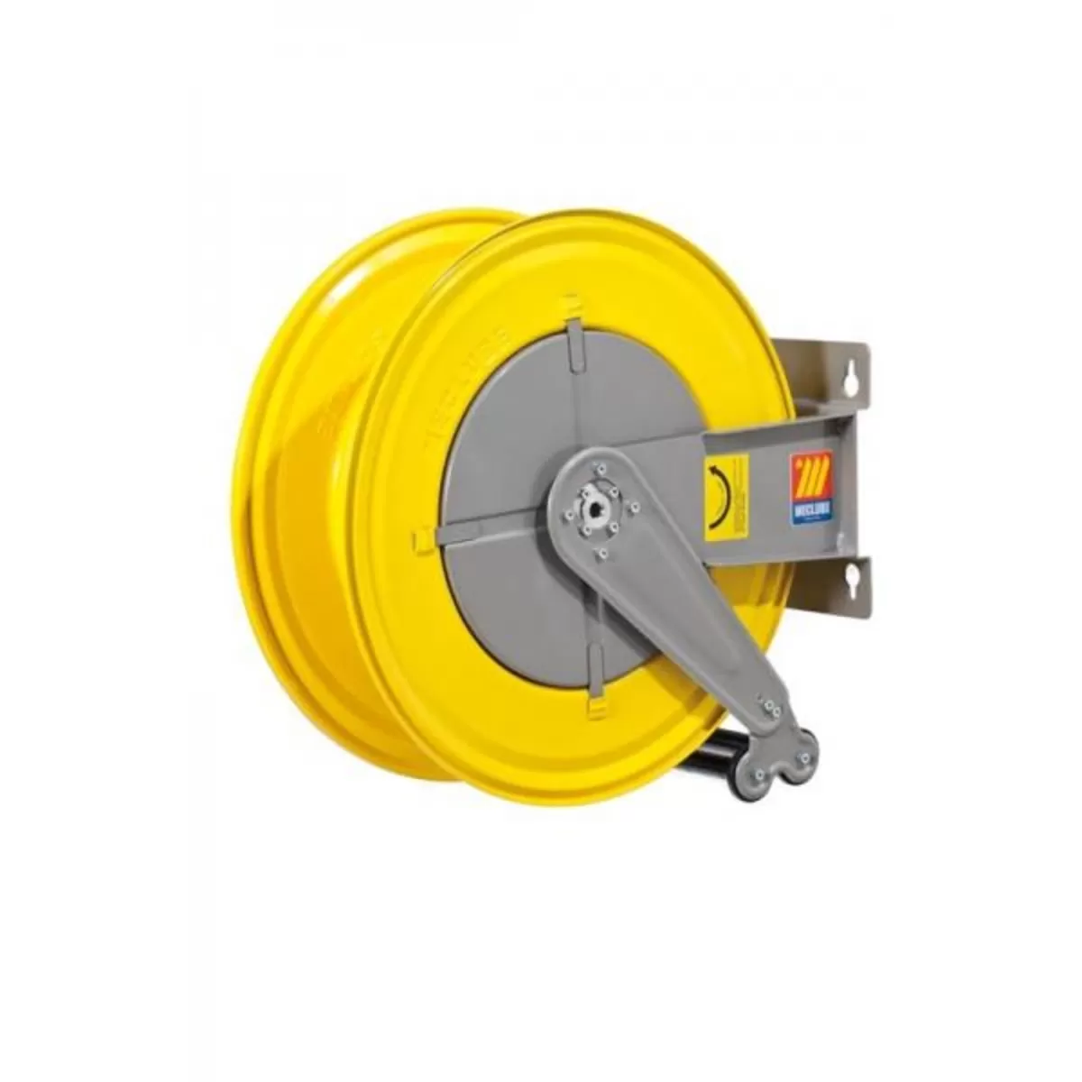 MECLUBE HOSE REEL DIESEL 1 INCH F-555 070-1508-600 FIXED AUTOMATIC | PAINTED STEEL WITHOUT HOSE | MADE IN ITALY