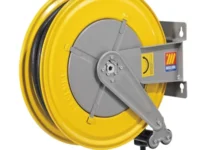 MECLUBE FIXED AUTOMATIC HOSE REEL FOR AIR-WATER 3/4" X15 070-1402-515 CF-550 IN PAINTED STEEL | CEALING - WALL | MADE IN ITALY